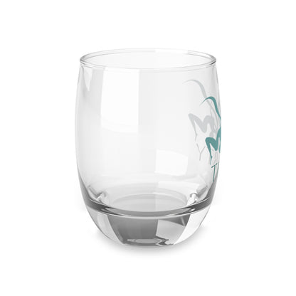 Thirty Anniversary Whiskey Glass with the Punany Flower by Jessica Holter