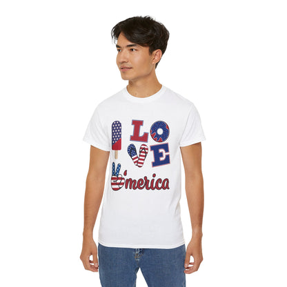 I Love America Unisex Ultra Cotton Tee