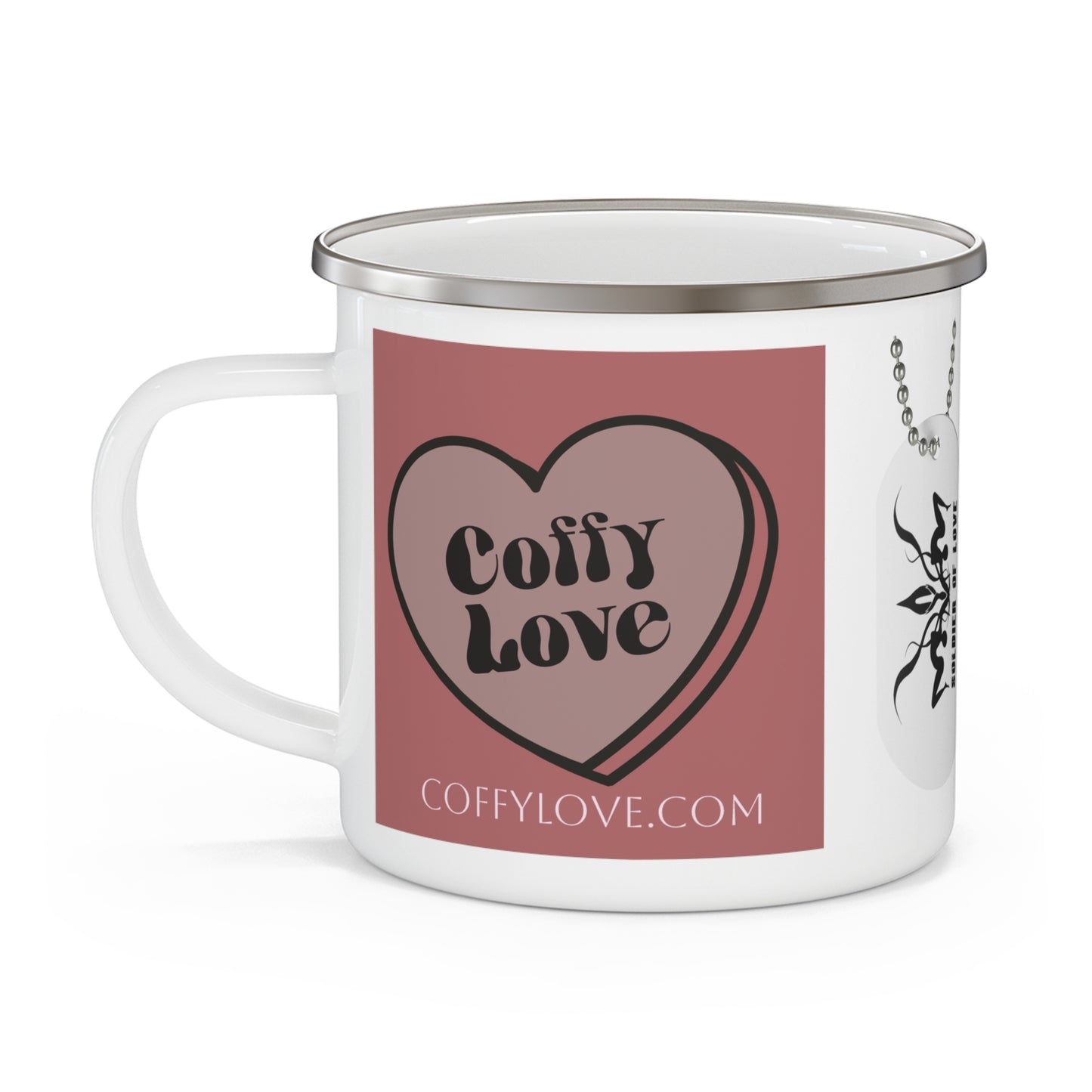 COFFY LOVE MUG - Enamel Camping Mug