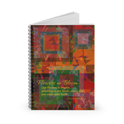 Flowers in Bloom Spiral Notebook - Ruled Line