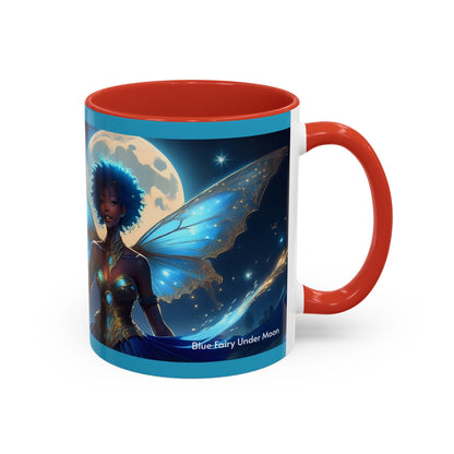 Blue Fairy Under Moon Mug (11oz)