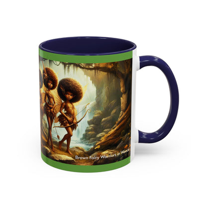 Brown Fairy Warriors in Woods Mug (11oz)