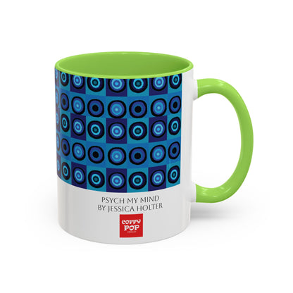 Psych My Mind Colorful Mugs by Jessica Holter