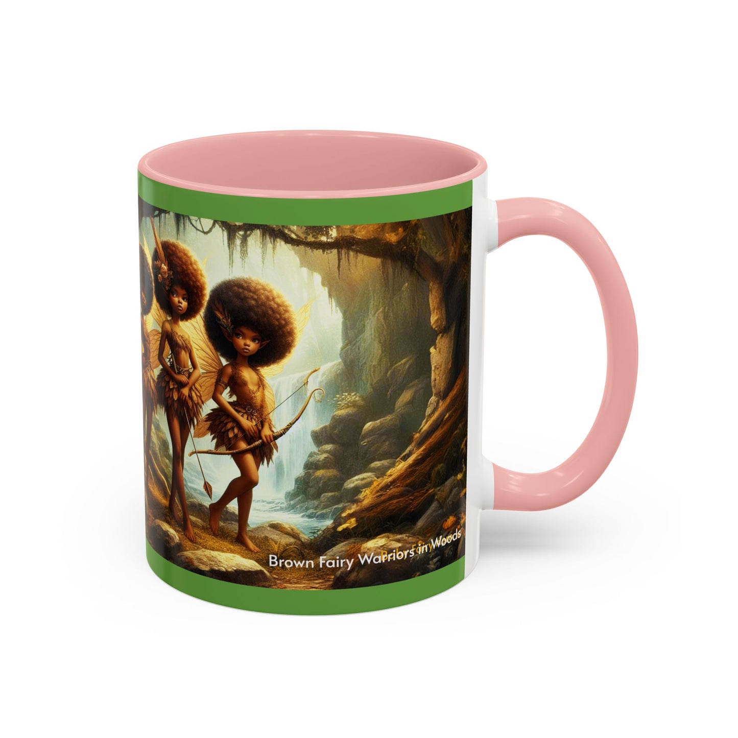 Brown Fairy Warriors in Woods Mug (11oz)