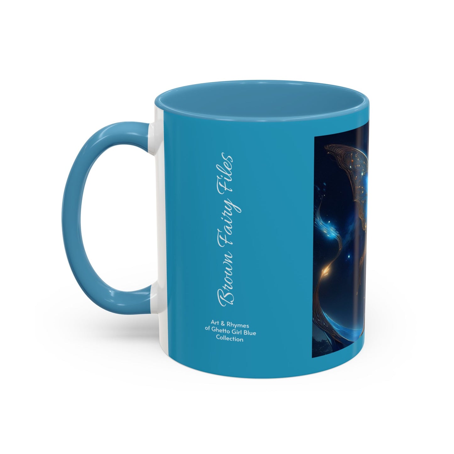 Blue Fairy Under Moon Mug (11oz)