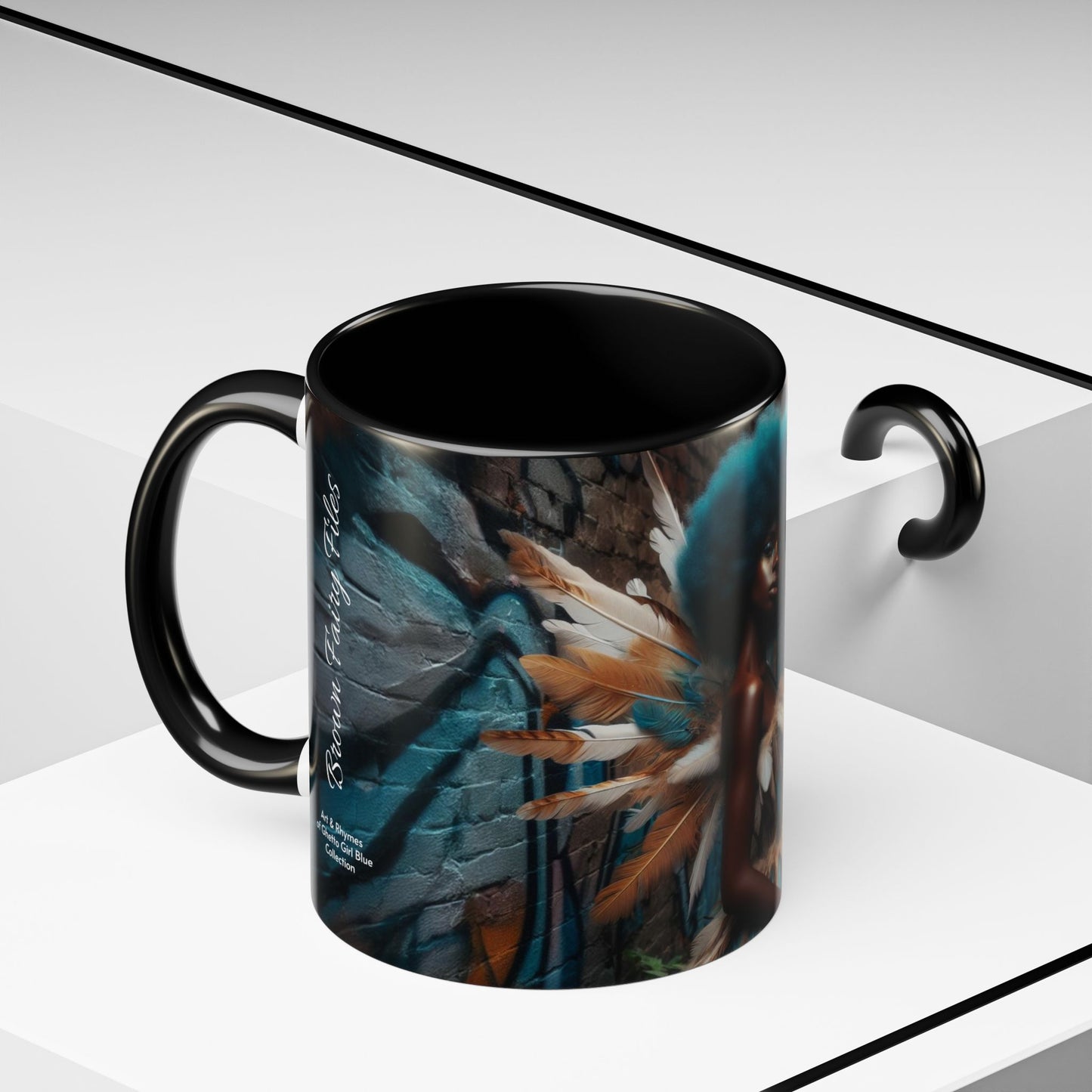 Blue-Haired Warrior Fairy Mug (11oz)