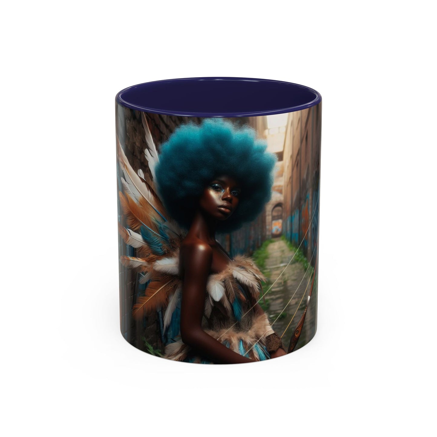 Blue-Haired Warrior Fairy Mug (11oz)