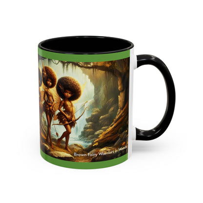 Brown Fairy Warriors in Woods Mug (11oz)