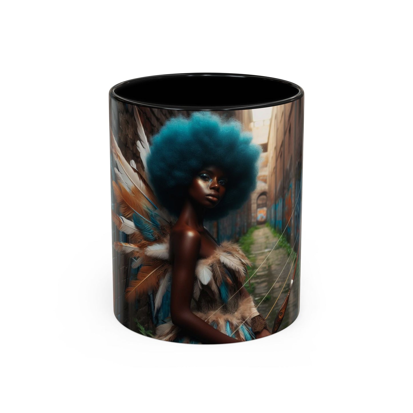 Blue-Haired Warrior Fairy Mug (11oz)