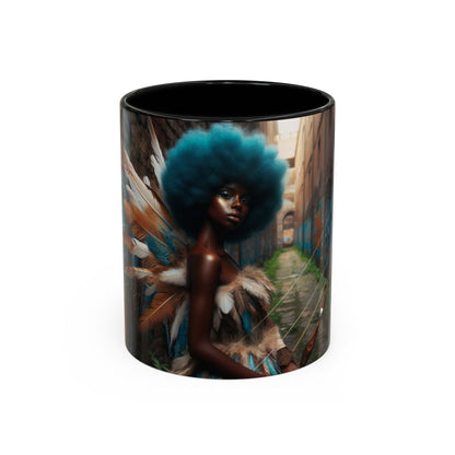 Blue-Haired Warrior Fairy Mug (11oz)