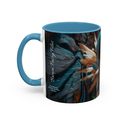 Blue-Haired Warrior Fairy Mug (11oz)