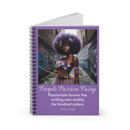 Purple Fairy Passion Spiral Notebook