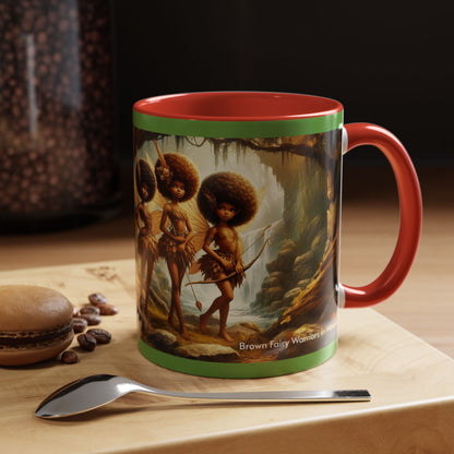 Brown Fairy Warriors in Woods Mug (11oz)