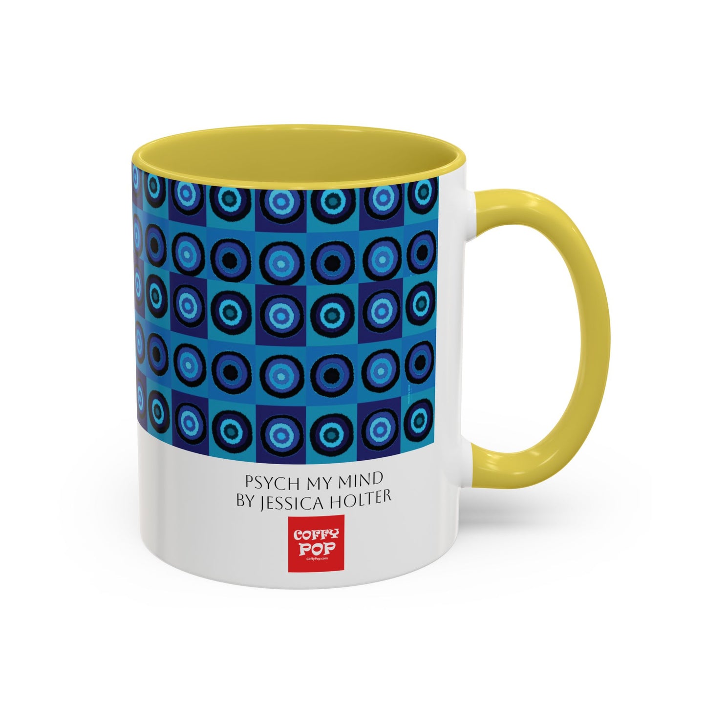 Psych My Mind Colorful Mugs by Jessica Holter