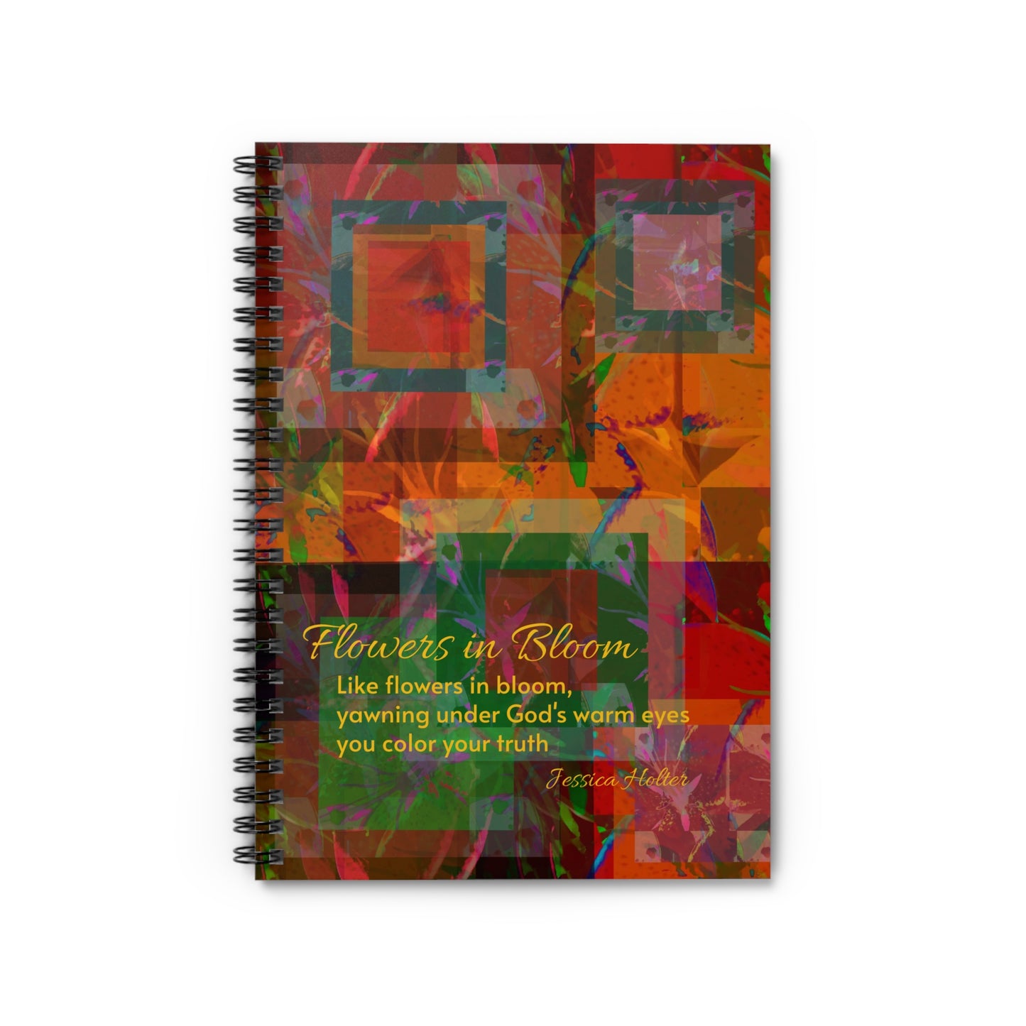 Flowers in Bloom Spiral Notebook - Ruled Line