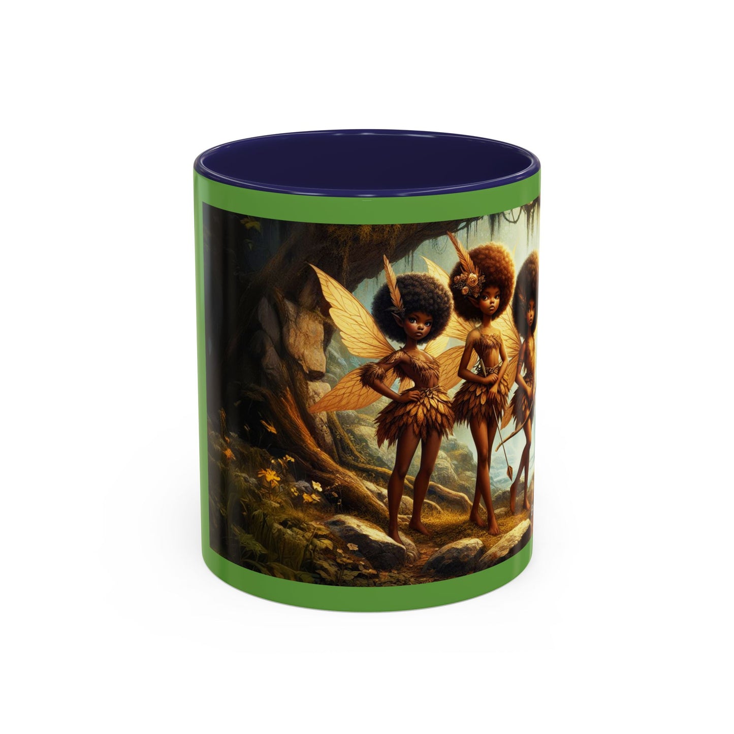 Brown Fairy Warriors in Woods Mug (11oz)