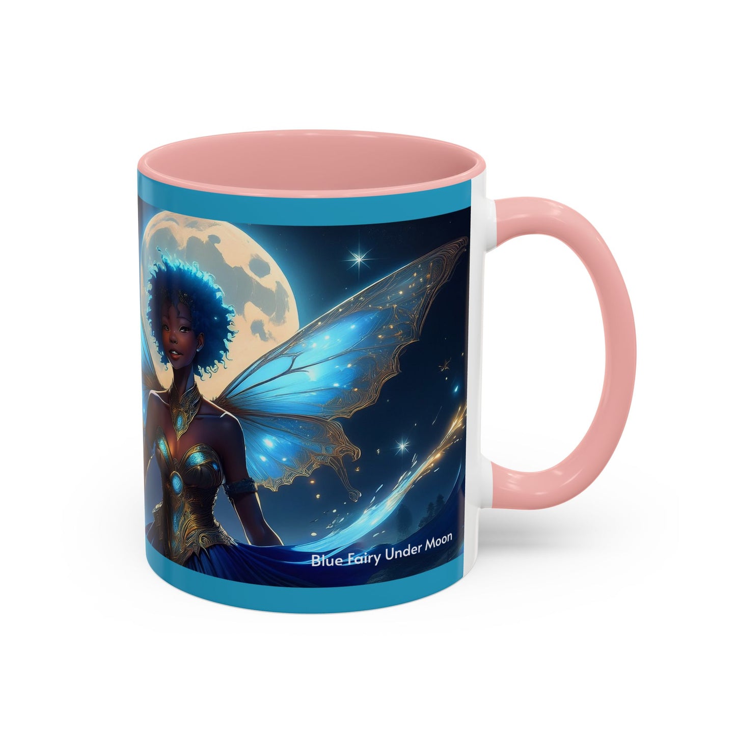 Blue Fairy Under Moon Mug (11oz)