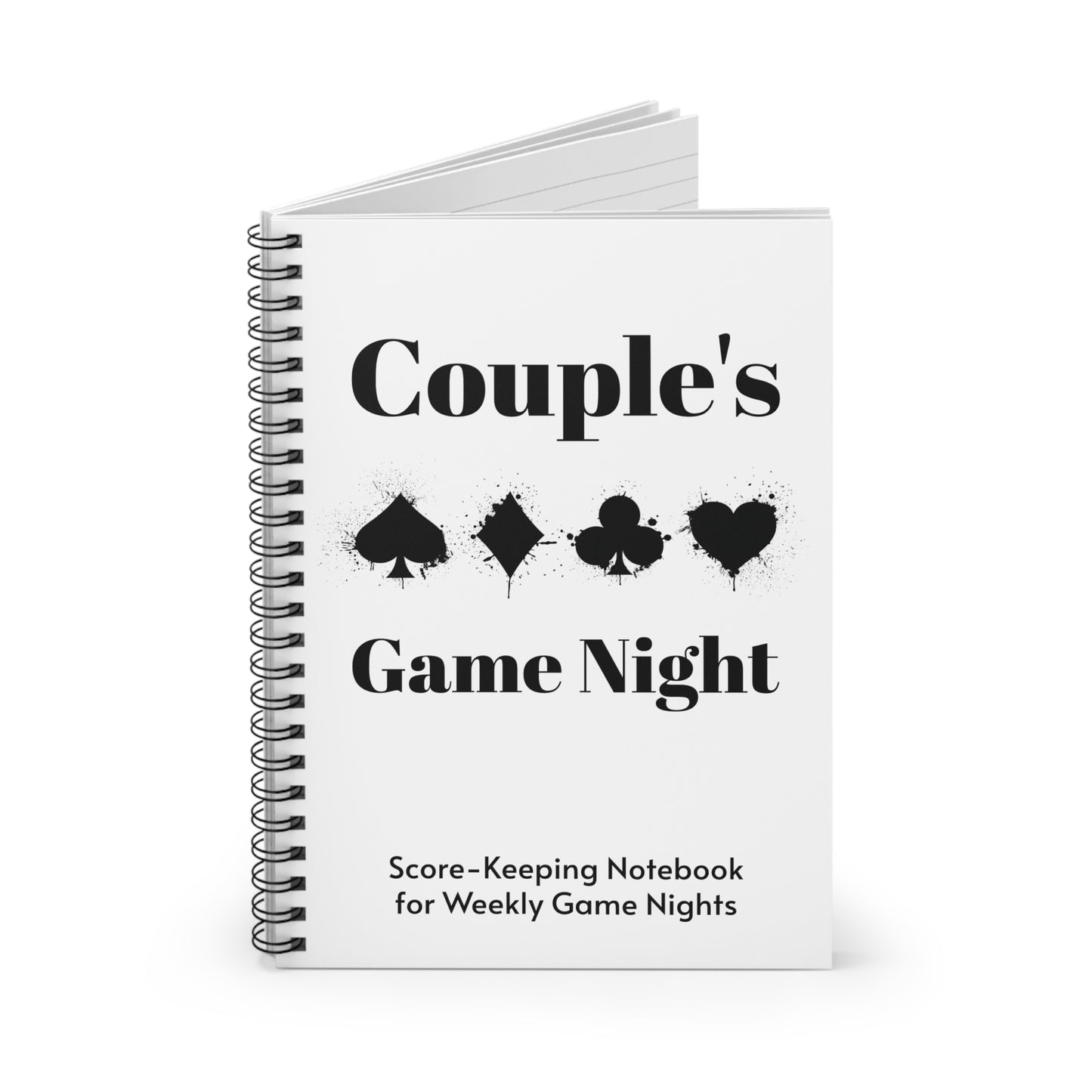 Couple's Game Night Spiral Notebook