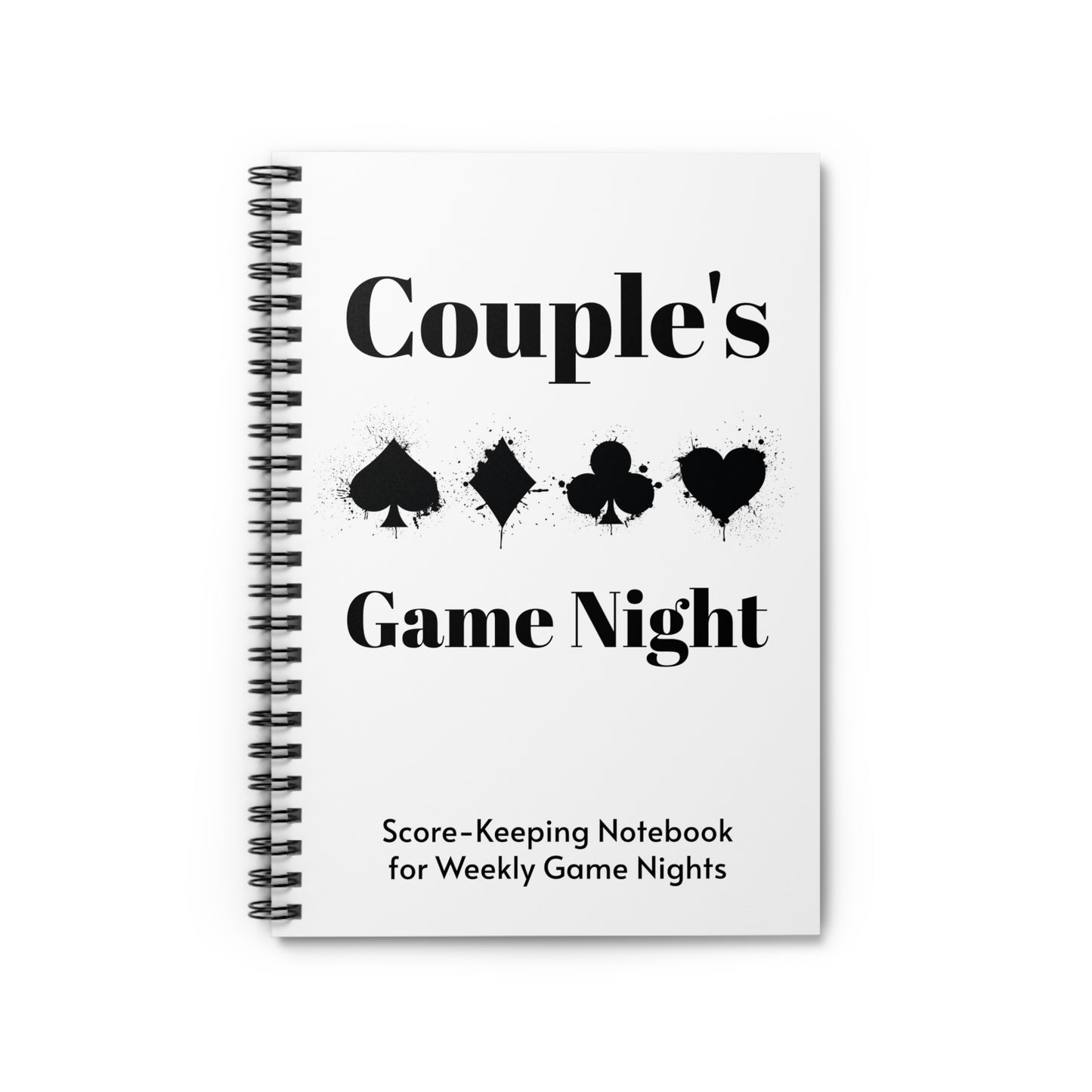 Couple's Game Night Spiral Notebook