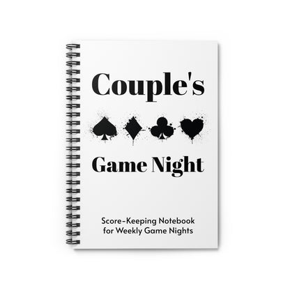 Couple's Game Night Spiral Notebook