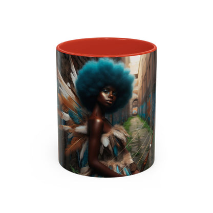 Blue-Haired Warrior Fairy Mug (11oz)