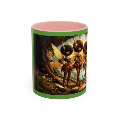 Brown Fairy Warriors in Woods Mug (11oz)