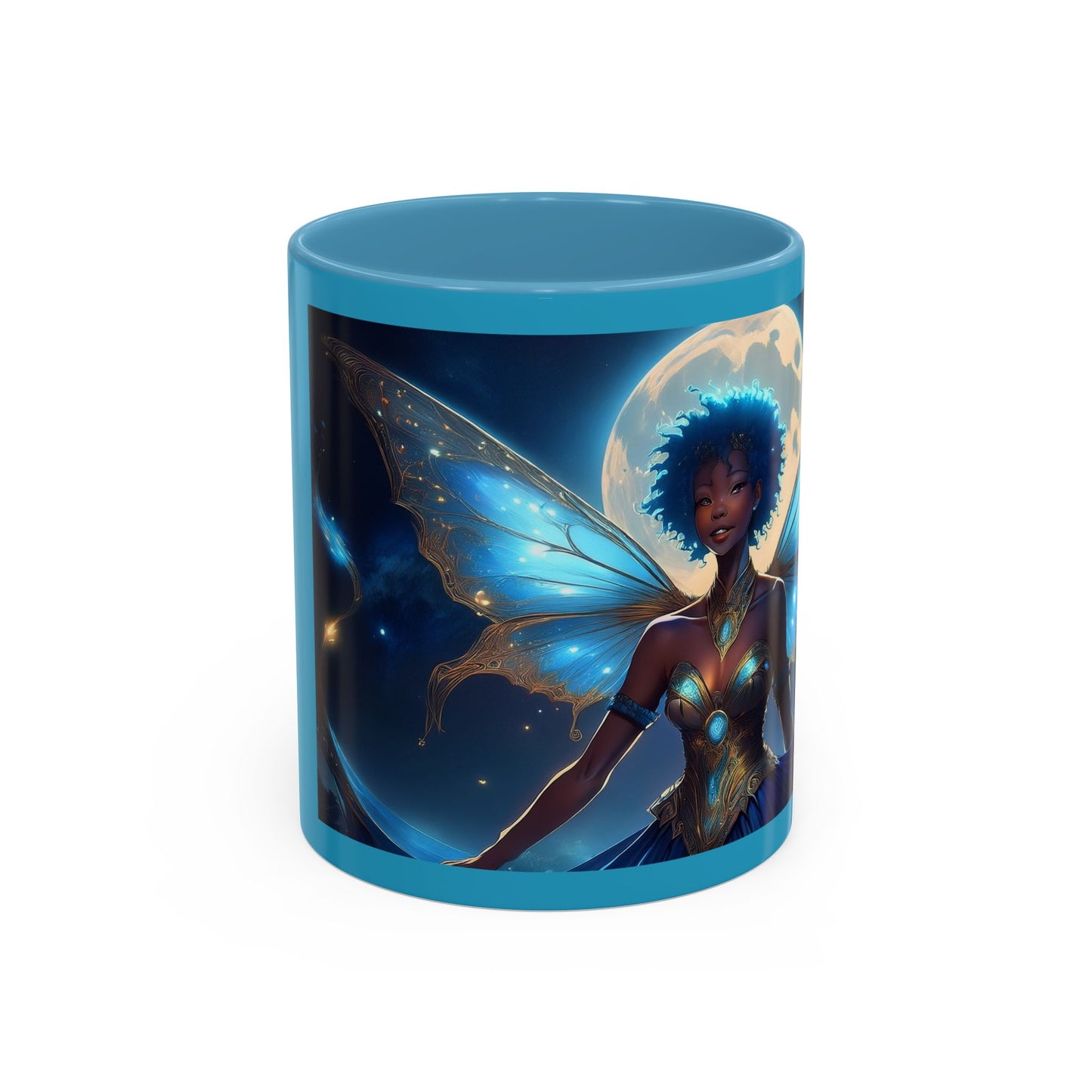 Blue Fairy Under Moon Mug (11oz)