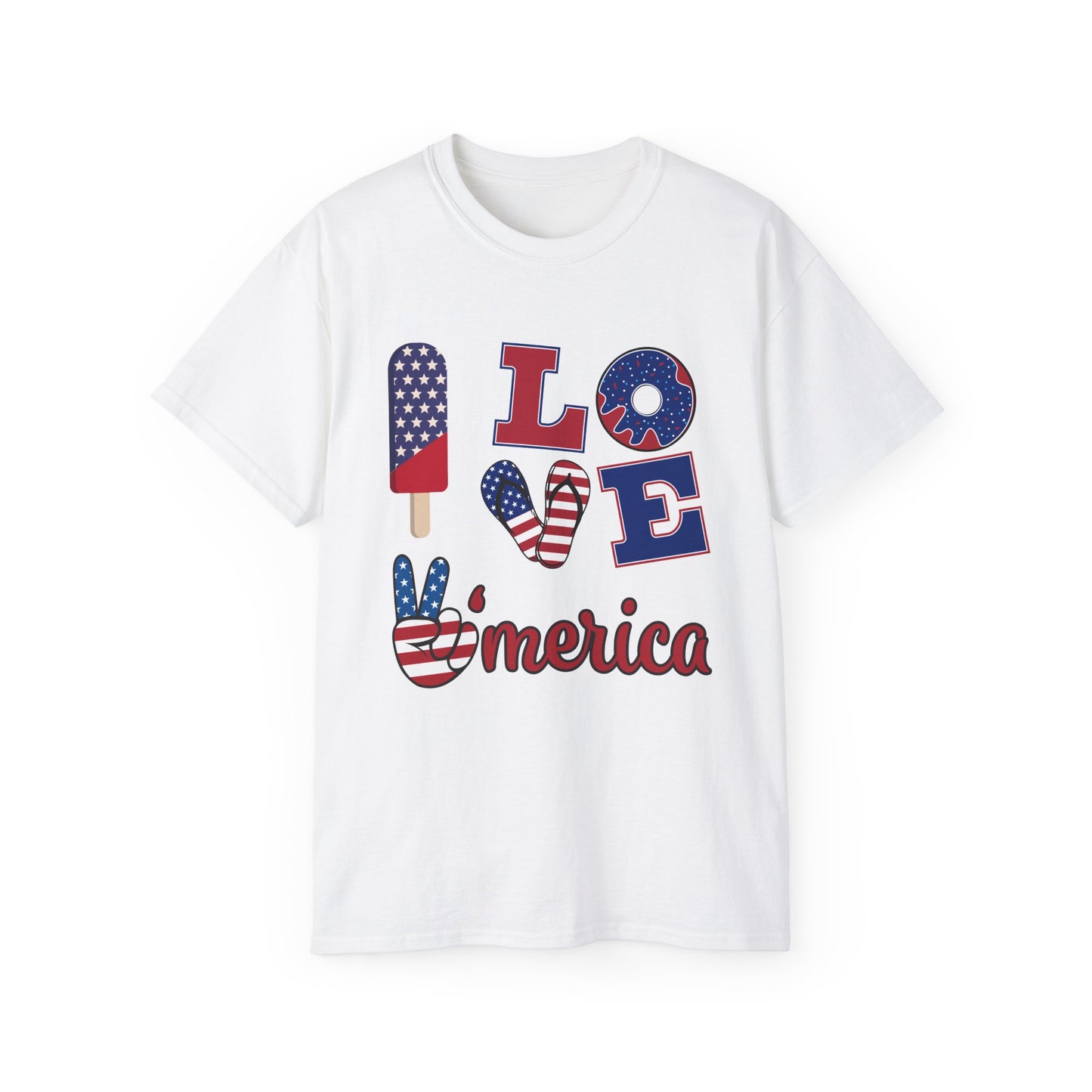 I Love America Unisex Ultra Cotton Tee