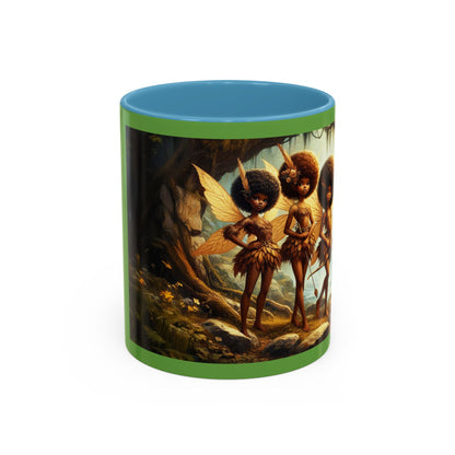 Brown Fairy Warriors in Woods Mug (11oz)