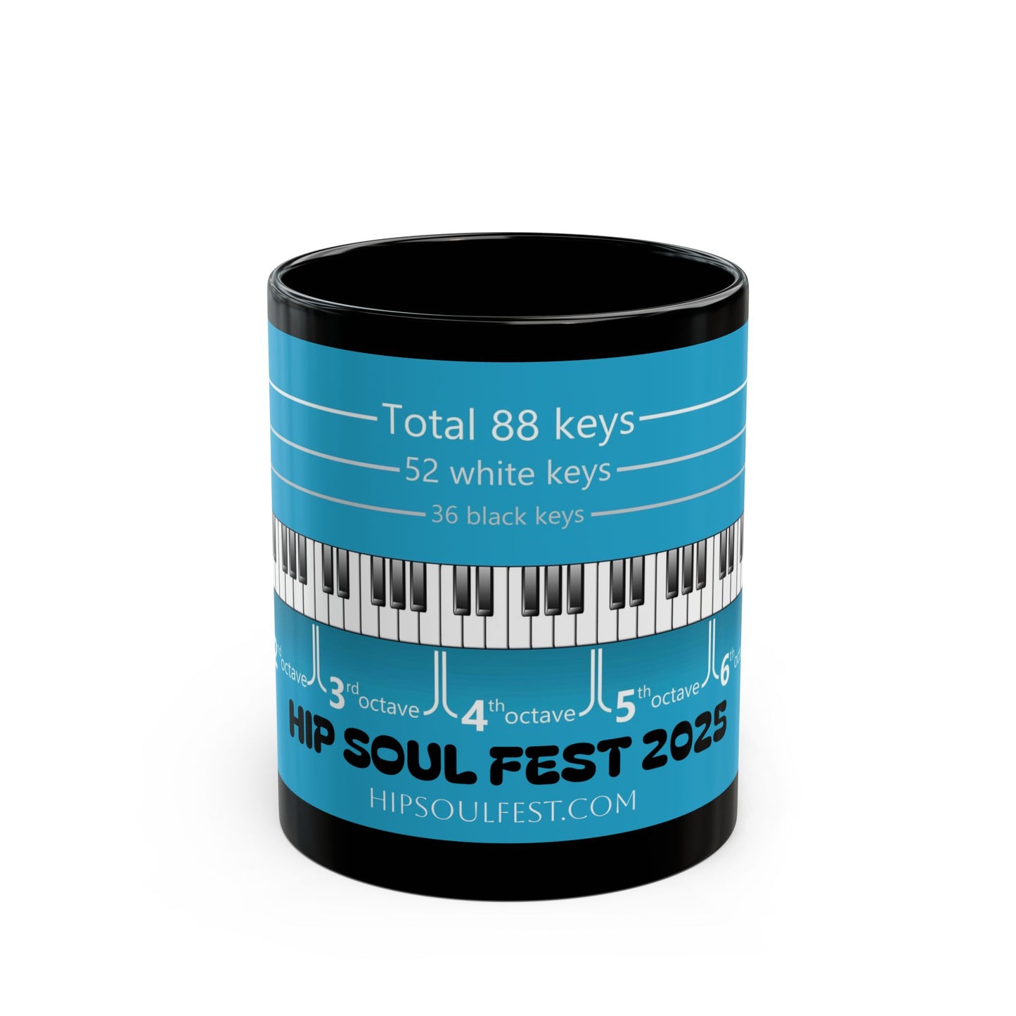 HIP Soul Fest Support and Workshop Donation - Customizable Ceramic Coffee Cup - Dishwasher and Microwave Safe - BPA